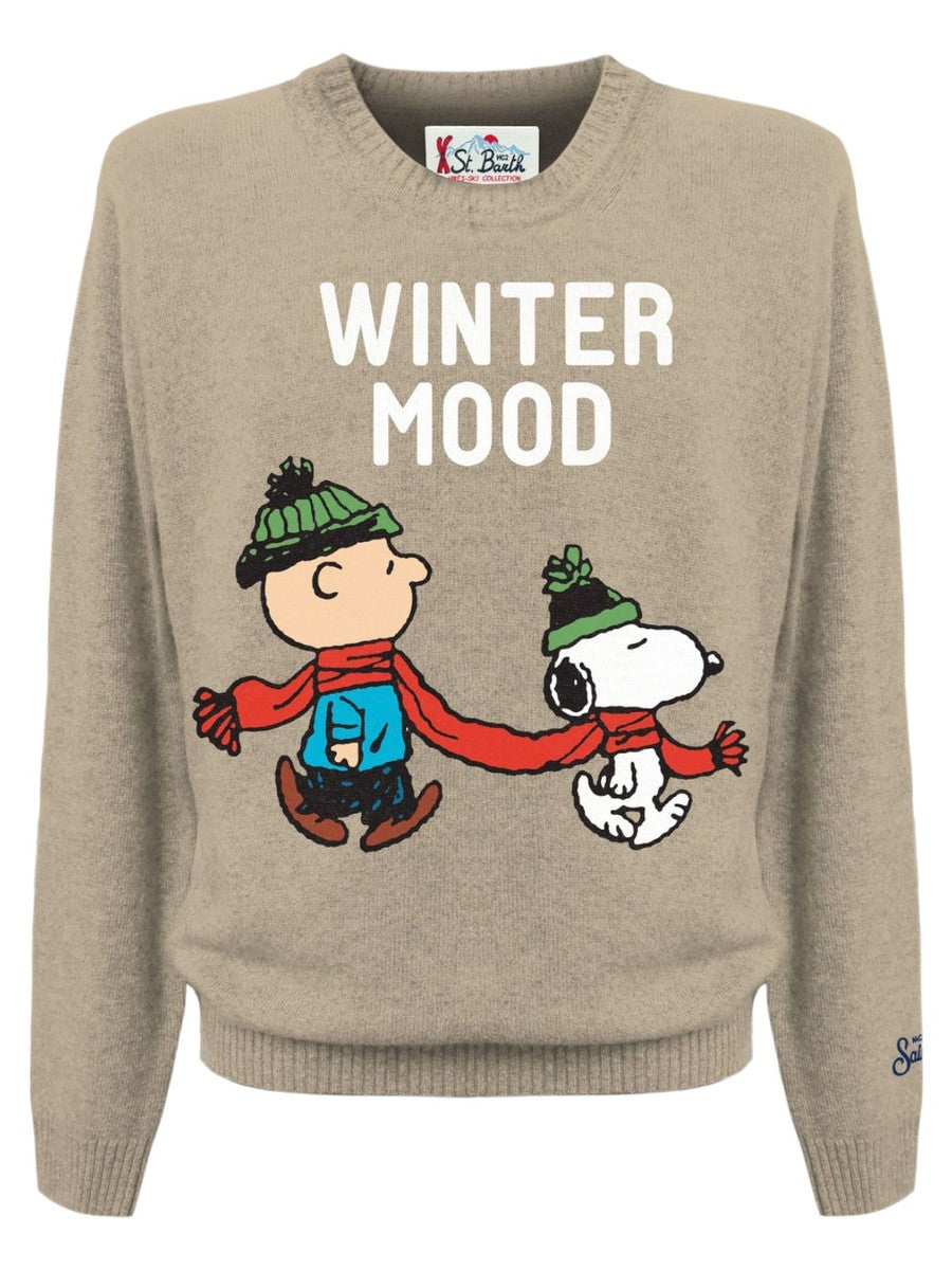 Maglione uomo Snoopy Winter Mood | Edizione speciale Peanuts™-Mc2 Saint Barth-Maglieria-Vittorio Citro Boutique