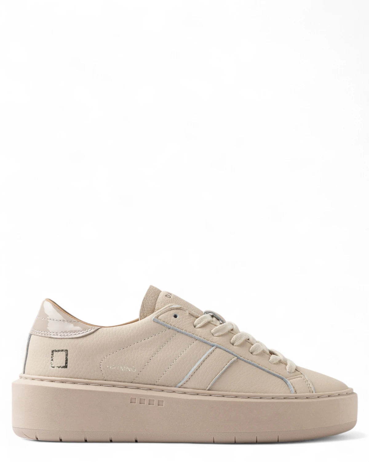 Sneakers Hill Low Platform Mono Beige-D.A.T.E.-Sneakers-Vittorio Citro Boutique