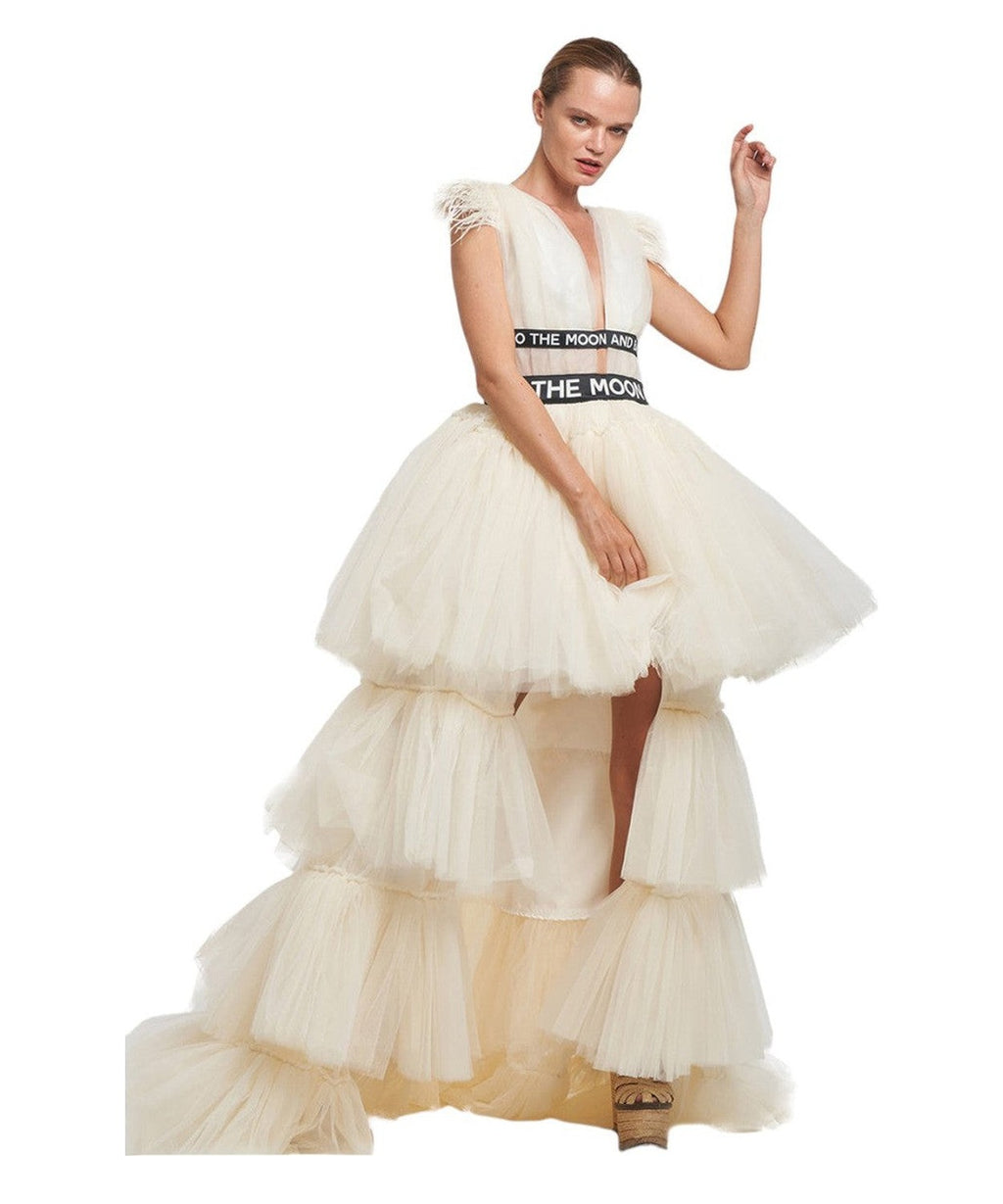 Abito in tulle alto-basso "To the Moon and Back" 1