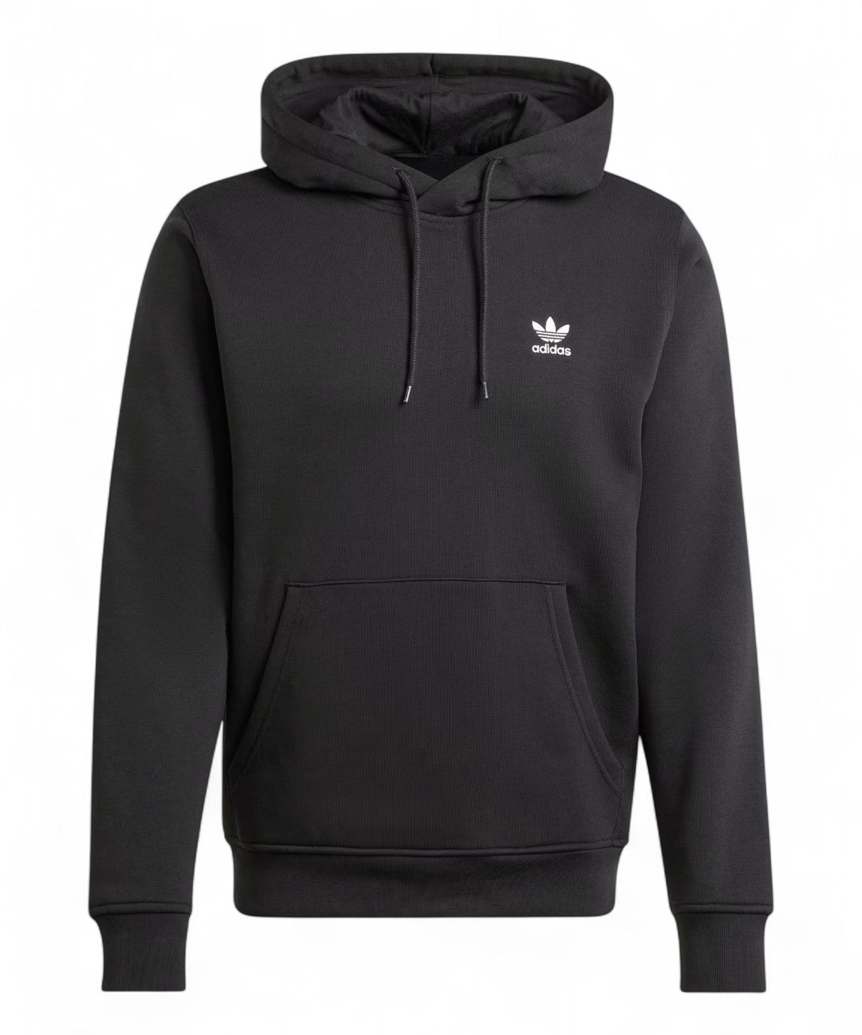 Adidas Trefoil Essentials Felpa con Cappuccio in Cotone Felpato-Adidas Originals-Felpe-Vittorio Citro Boutique