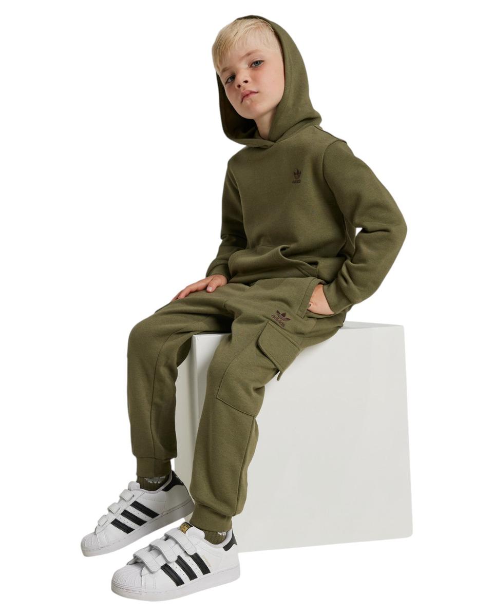 Completo Kids 1/2 Zip Hoodie e Pantaloni Cargo in felpa-Adidas Originals-Tuta-Vittorio Citro Boutique