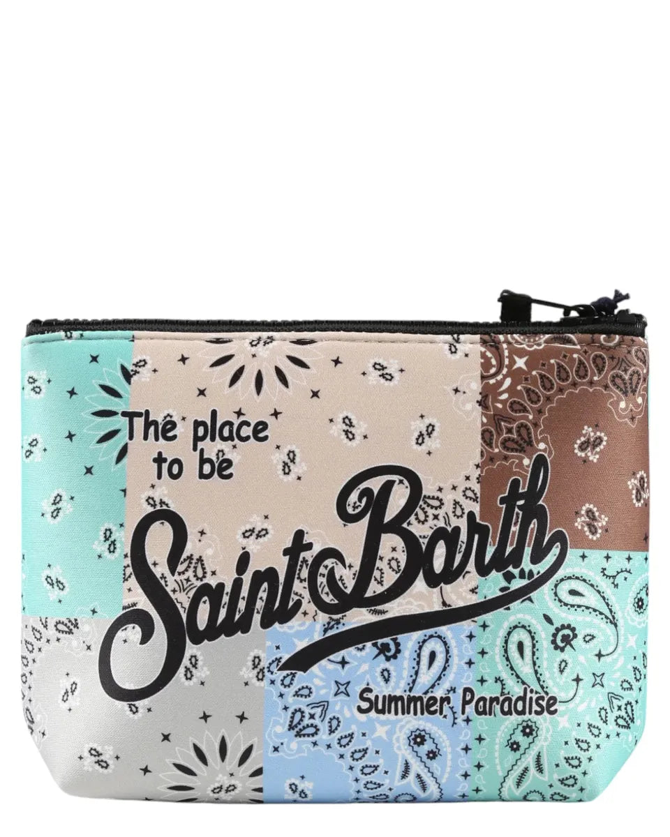 Pochette multicolor bandana-Mc2 Saint Barth-Pochette-Vittorio Citro Boutique