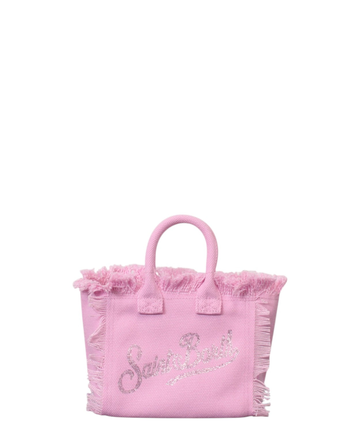 Borsa Mini MC2 Saint Barth in Canvas con strass