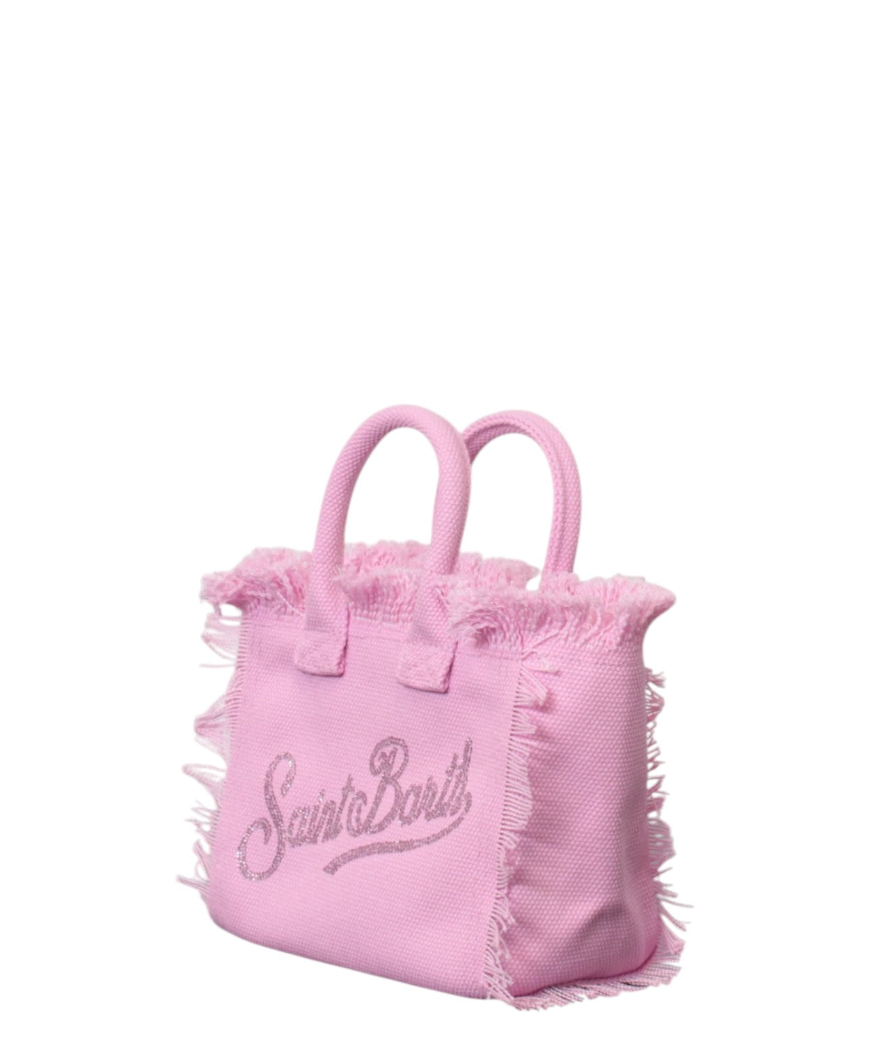 Borsa Mini MC2 Saint Barth in Canvas con strass