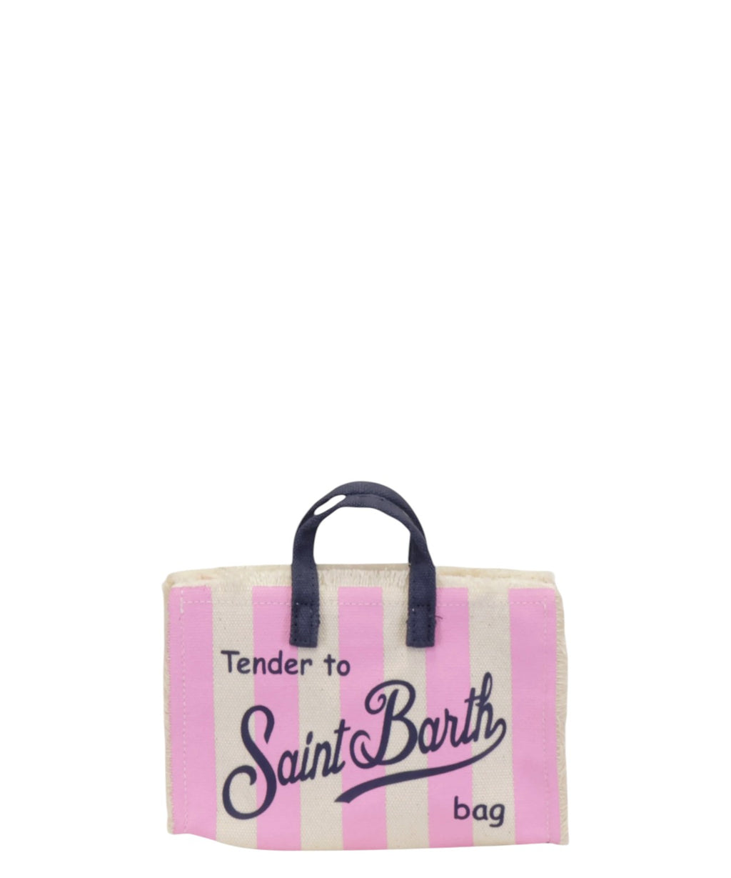 Mc2 Saint Barth Phone Bag with Stripes and Shoulder Strap
