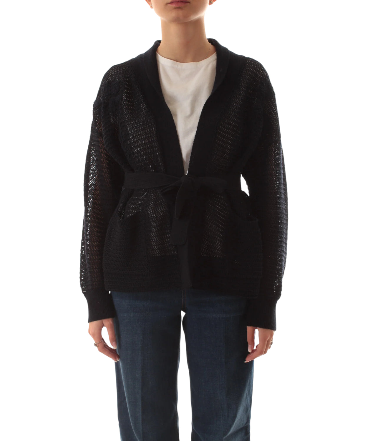 Cardigan Twinset con Cintura