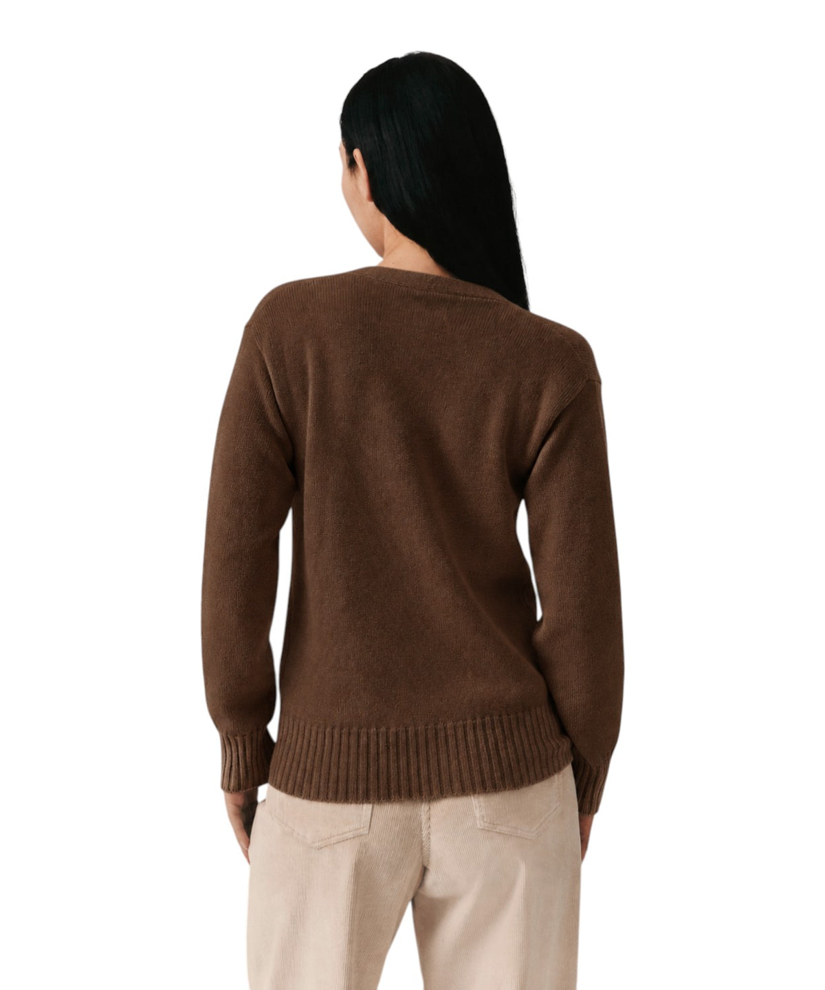 Damesvest van gevilte wol met korsetdetails
