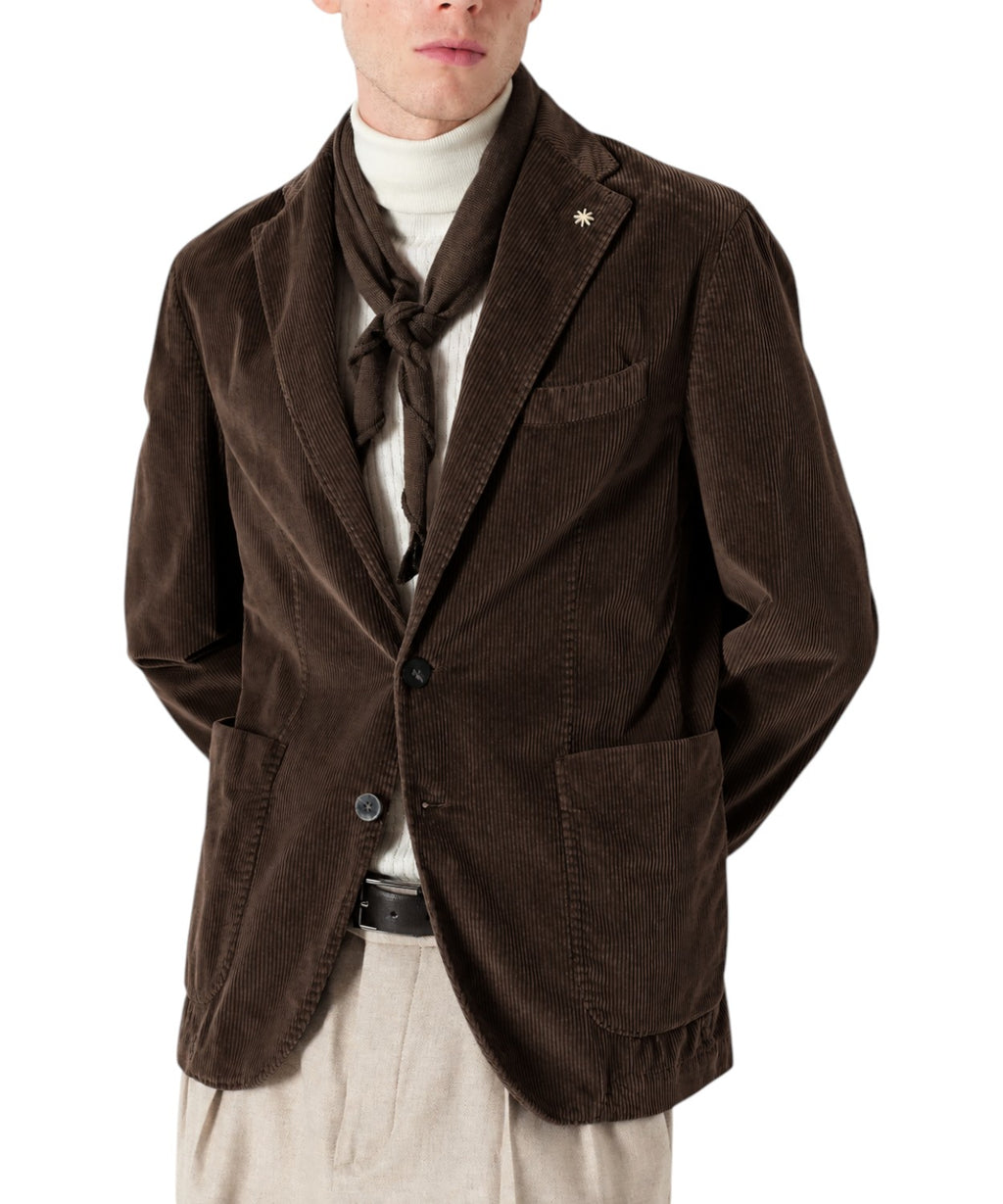 Blazer Manuel Ritz Monopetto in Cotone e Modal per Uomo