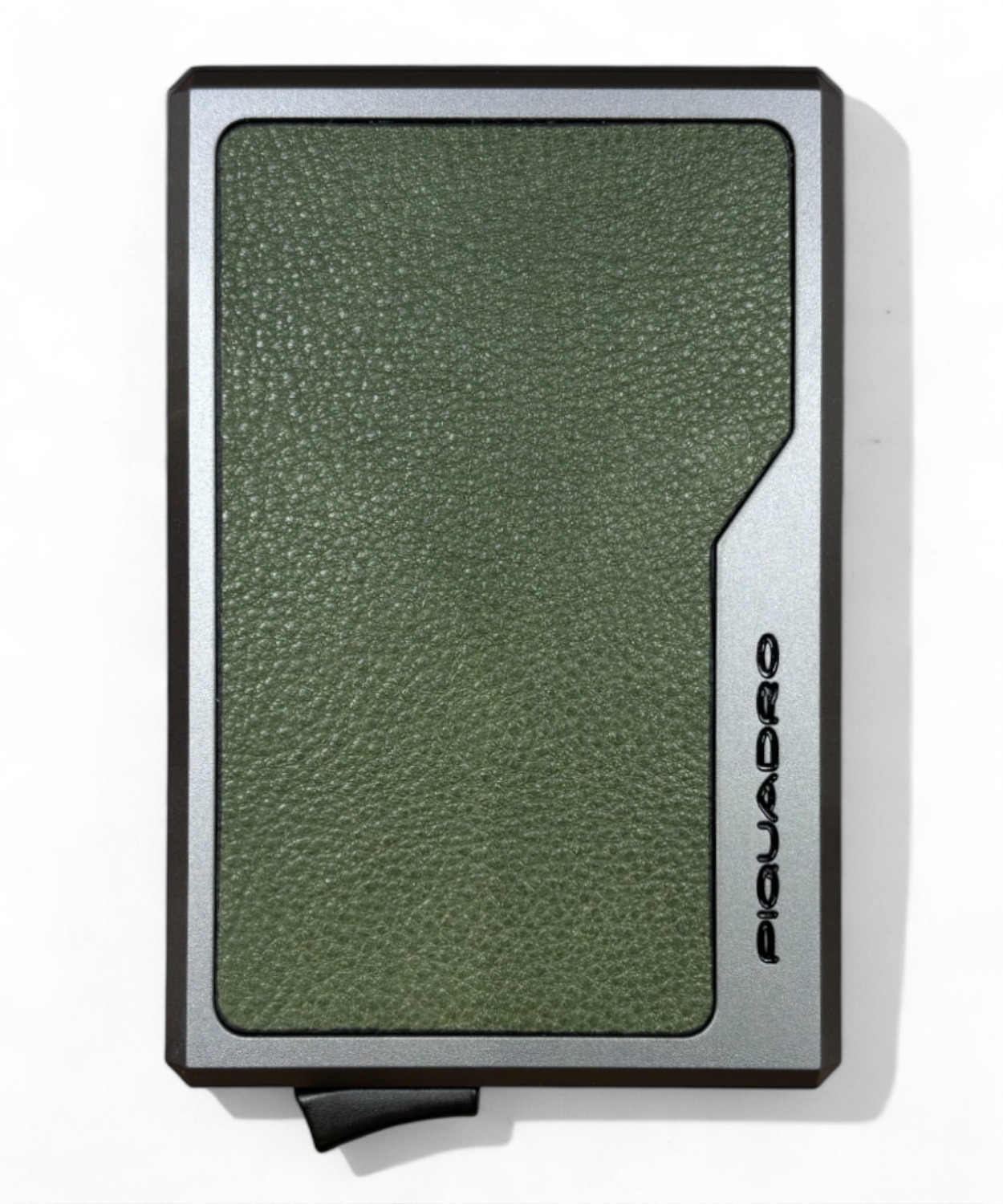 Portacarte MagSafe in Alluminio e Pelle Piquadro