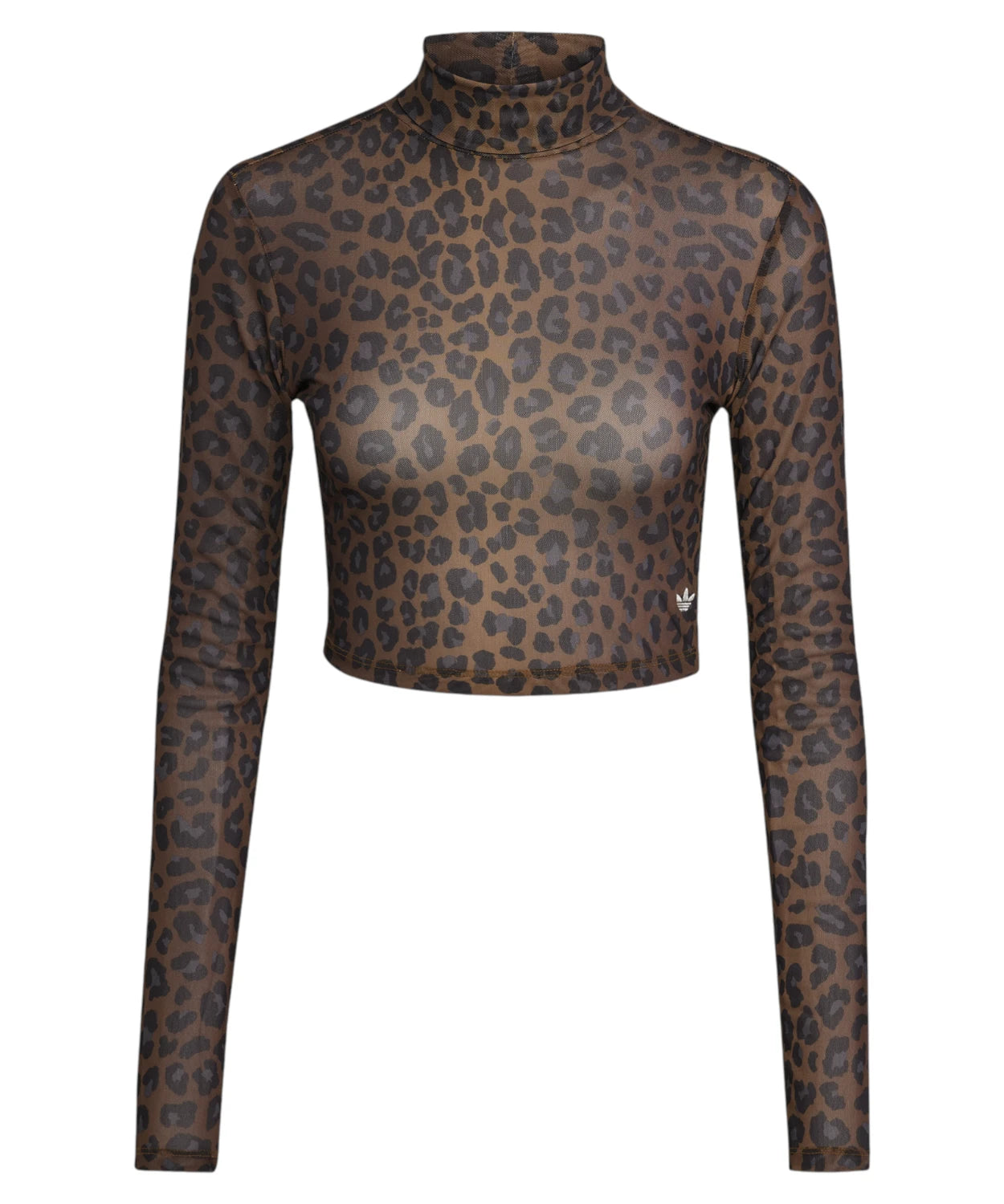 Top Corto Leopardato a Maniche Lunghe-Adidas Originals-Maglieria-Vittorio Citro Boutique