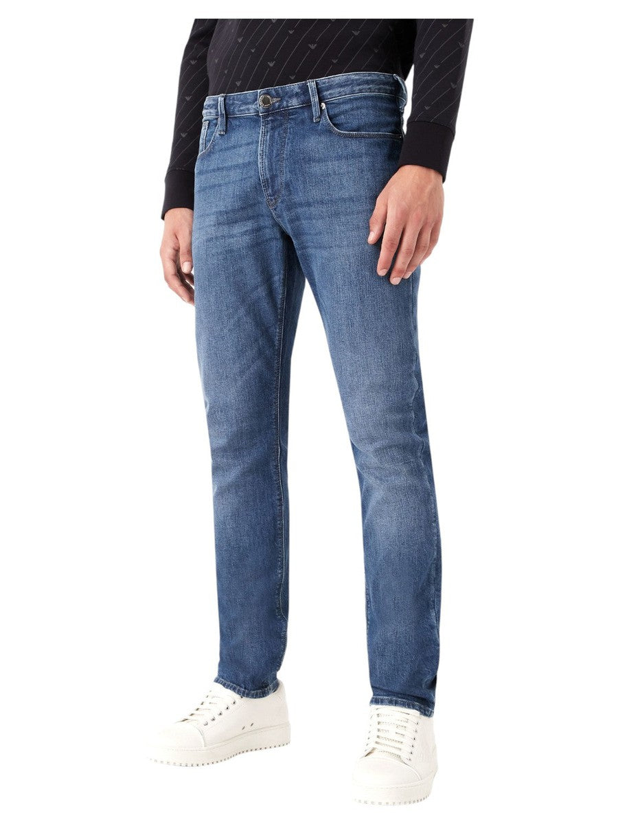Jeans J06 slim fit in comfort denim 10 oz twill melange-Emporio Armani-Jeans-Vittorio Citro Boutique