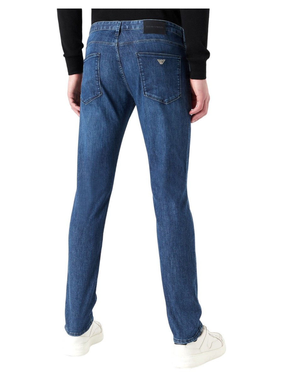Jeans J06 slim fit in denim 8 oz washed effetto used-Emporio Armani-Jeans-Vittorio Citro Boutique