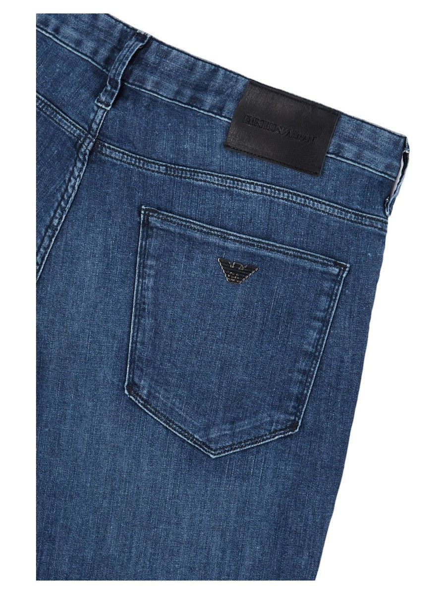 Jeans J06 slim fit in denim 8 oz washed effetto used-Emporio Armani-Jeans-Vittorio Citro Boutique