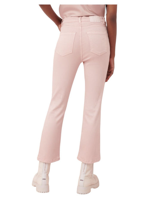 Jeans Flare Cropped Sostenibili Tessuto Eco-Friendly con Lyocell