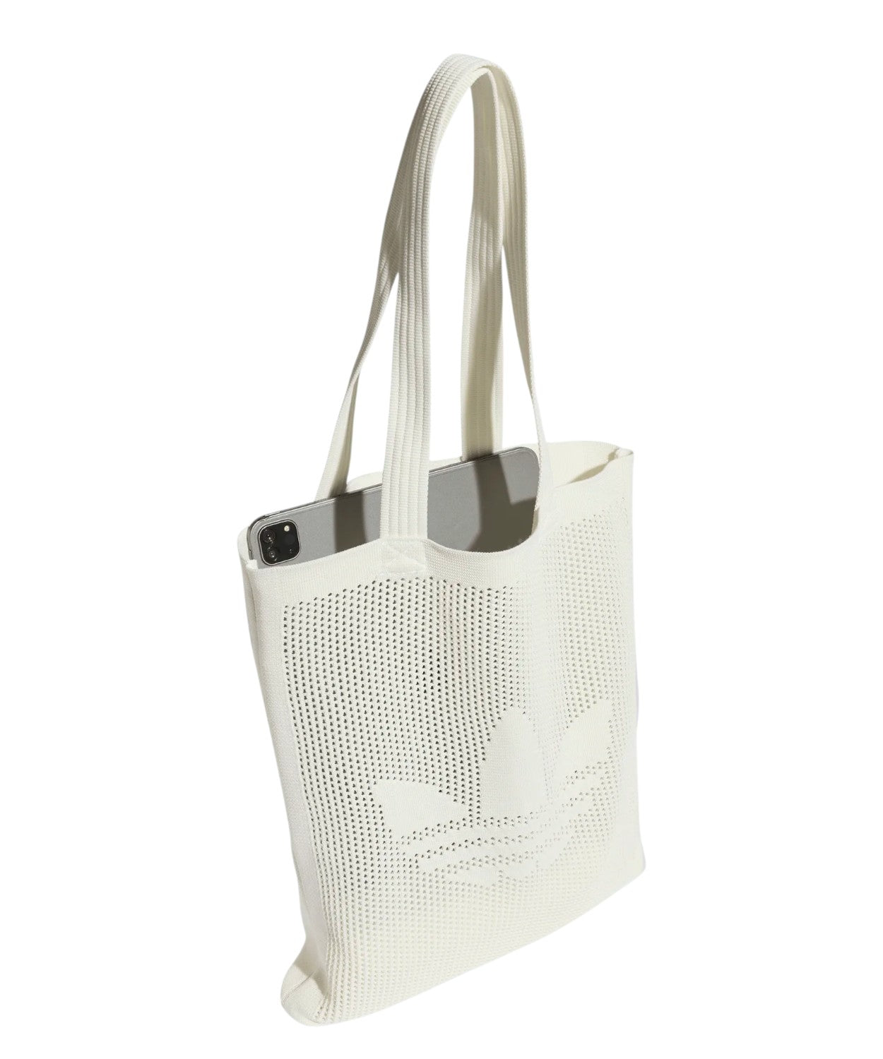 Borsa Adidas Tote Shopper in Uncinetto con Logo