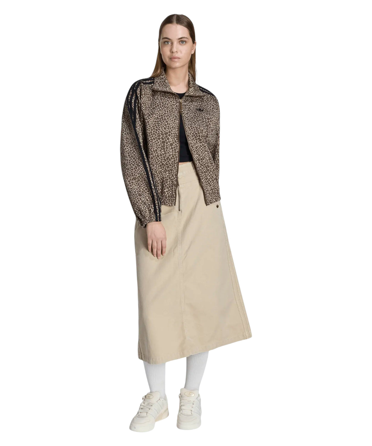 Giacca Oversize adidas Originals Firebird con Animal Print