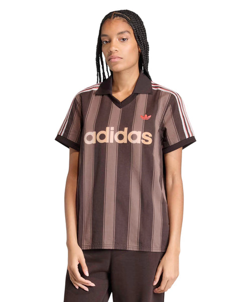 Maglia adidas Twill Football anni ’90 con Collo a V