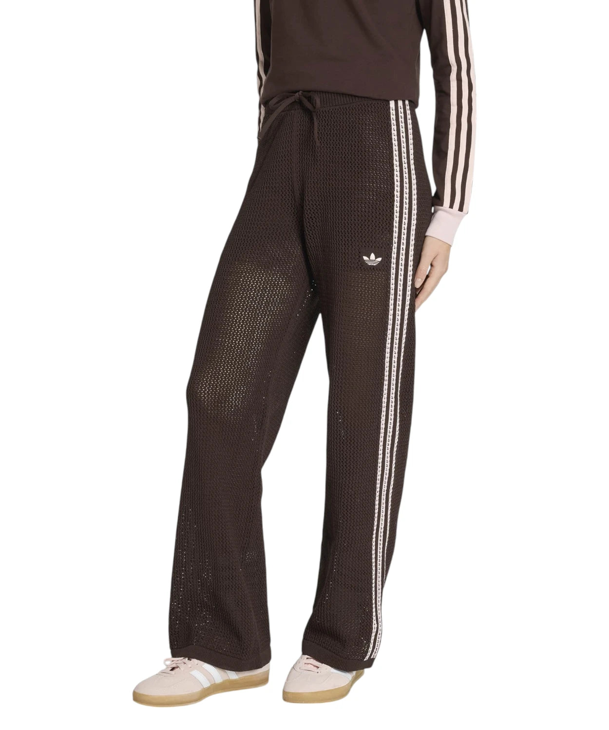 adidas gebreide crochet broek voor dames