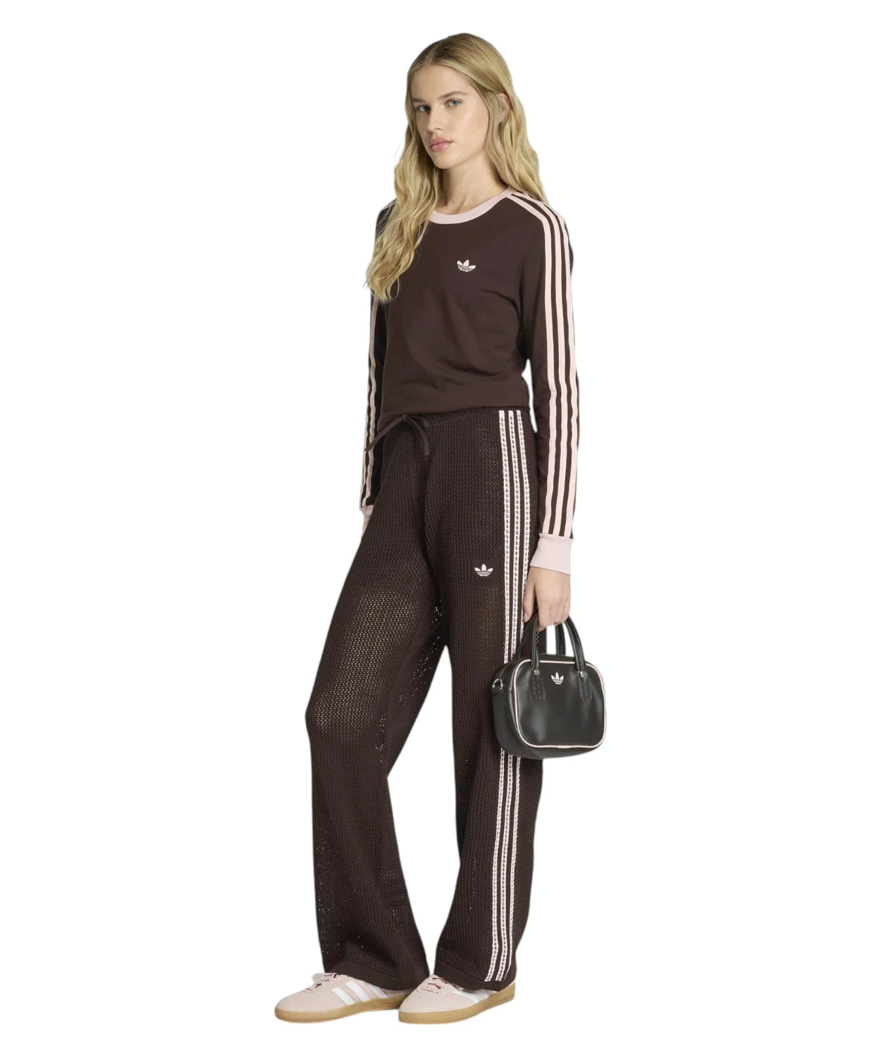 adidas gebreide crochet broek voor dames