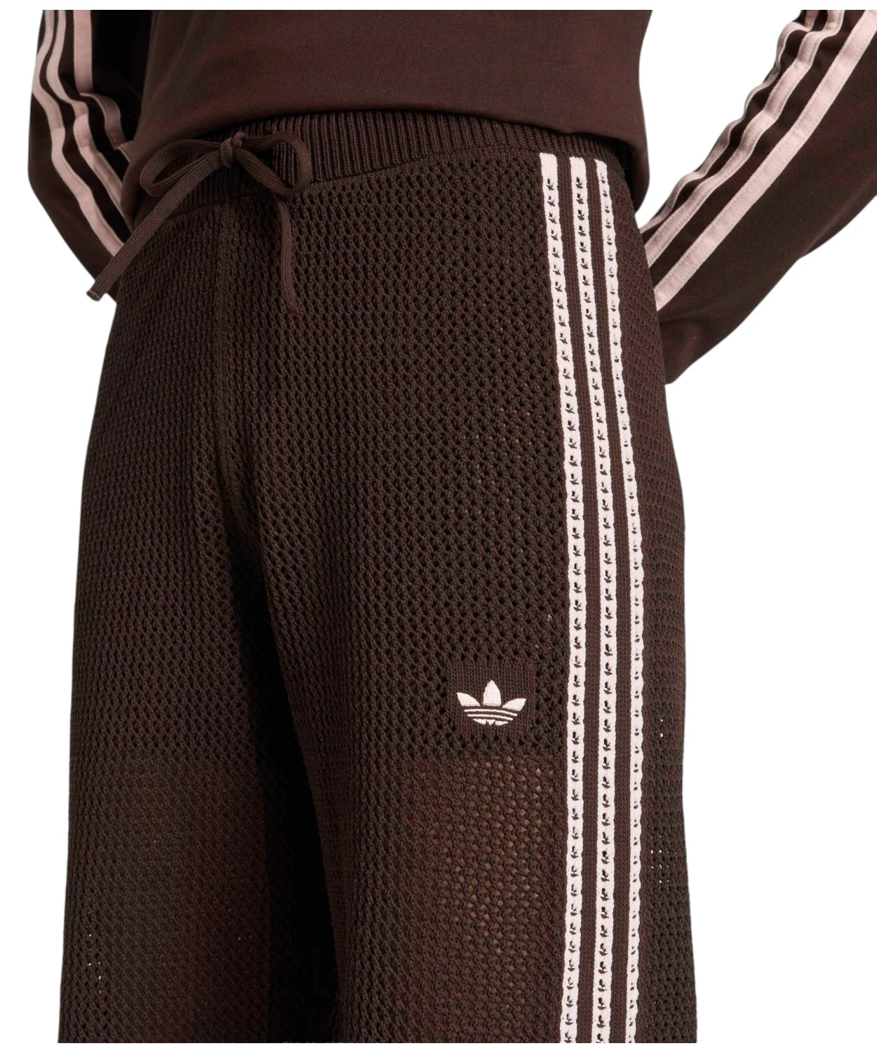 adidas gebreide crochet broek voor dames