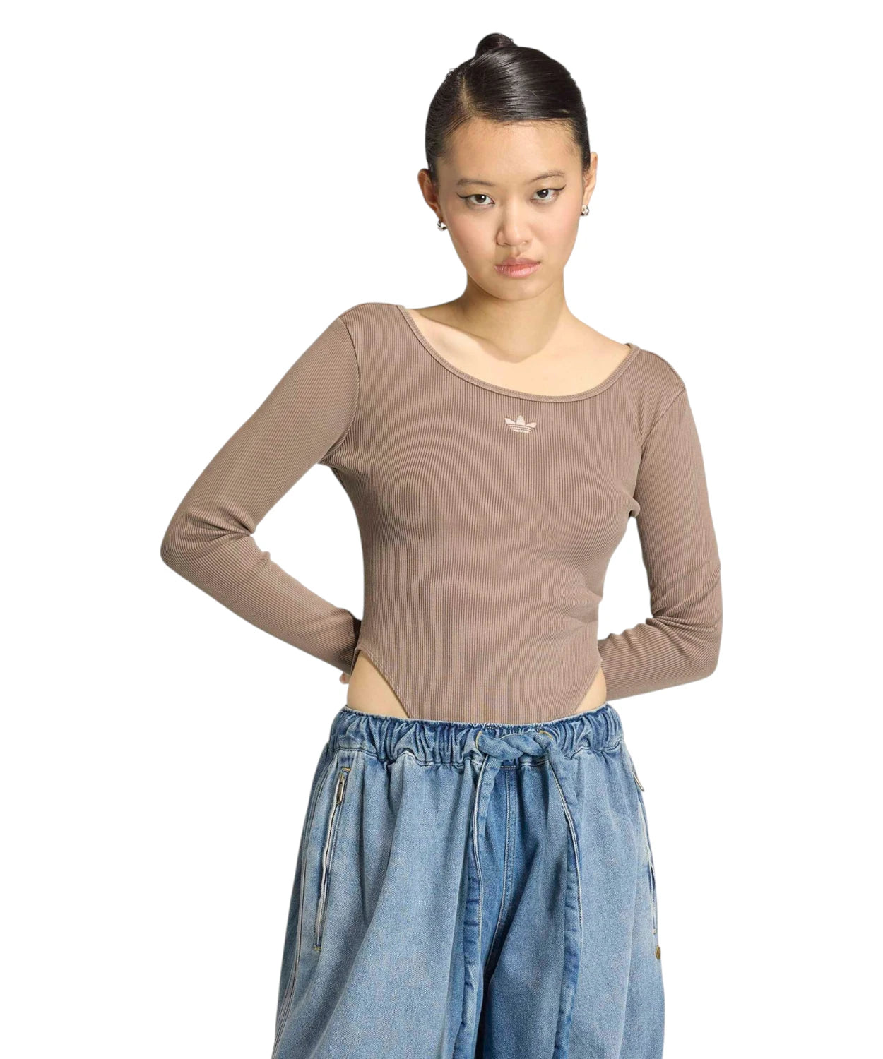 Body adidas Essentials Rib Washed Lange Mouwen