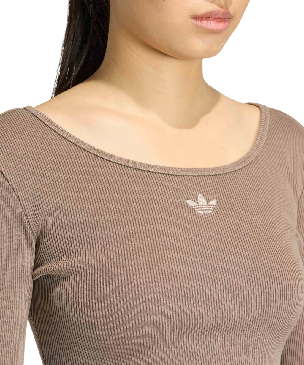 Body adidas Essentials Rib Washed Maniche Lunghe