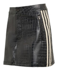Pleather Mini Skirt with Zip Pockets