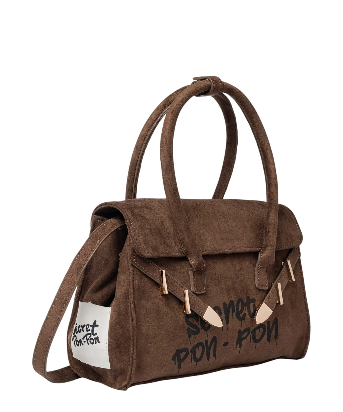 Secret Pon Pon Keyla M Borsa a Mano in Suede con Tracolla
