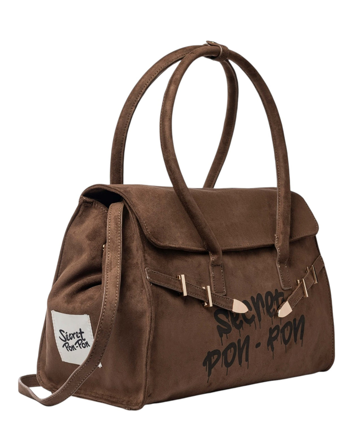 Secret Pon Pon Keyla L Suede Handbag
