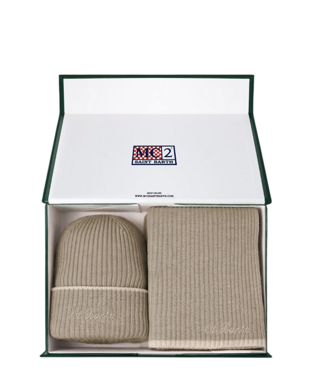 Set invernale kit cappello e sciarpa MC2 Saint Barth