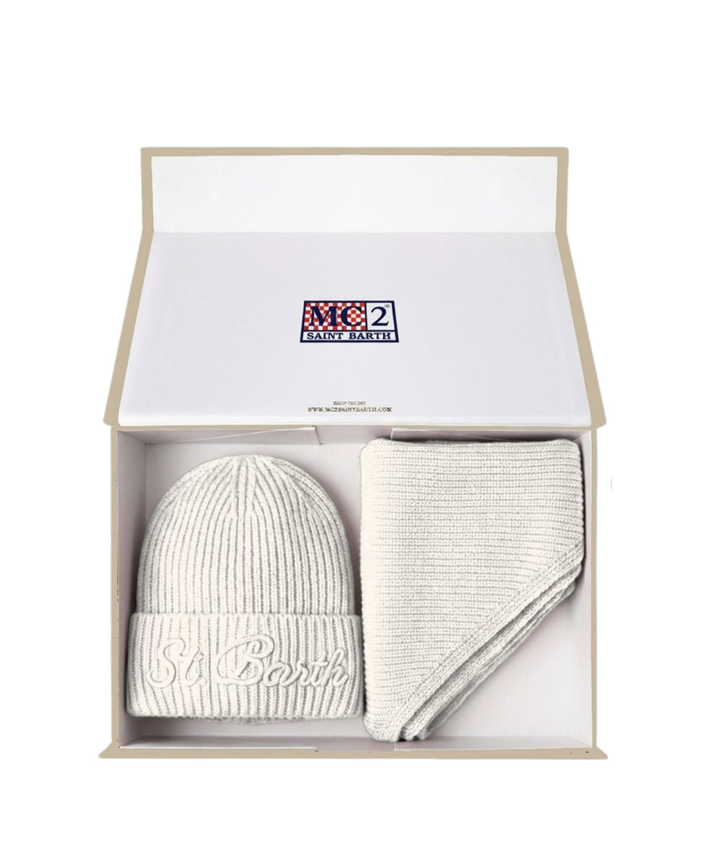 Christmas Box Cappello e Bandana in lana