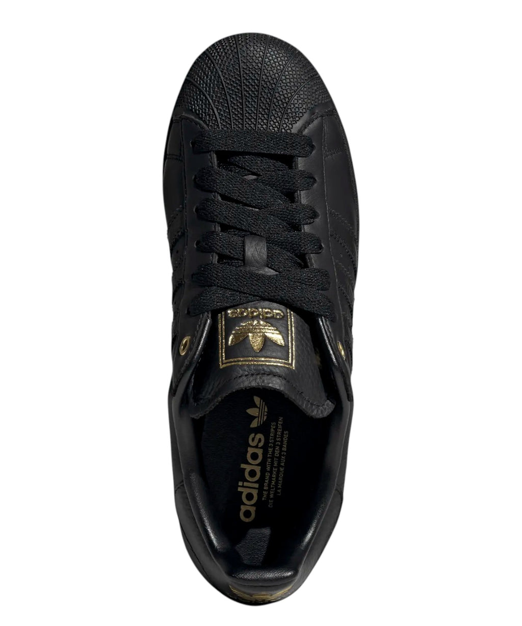adidas Superstar II sneakers in pelle metallica