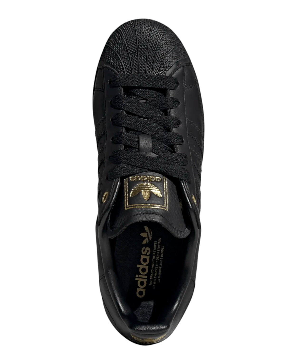 adidas Superstar II sneakers in pelle metallica