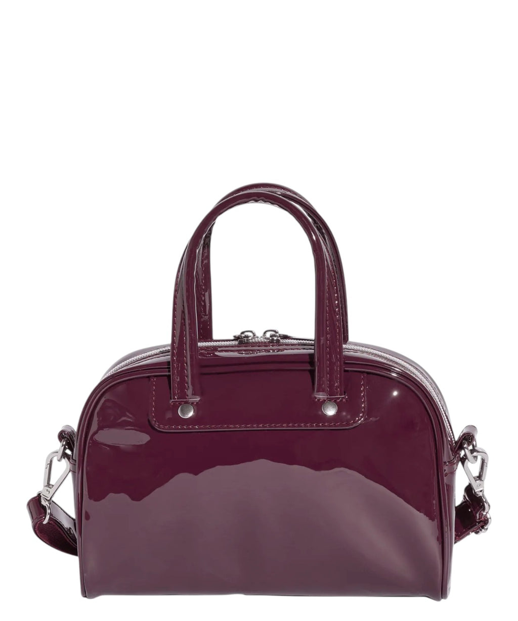 Borsa Adidas Mini Bowling tracolla in vernice lucida