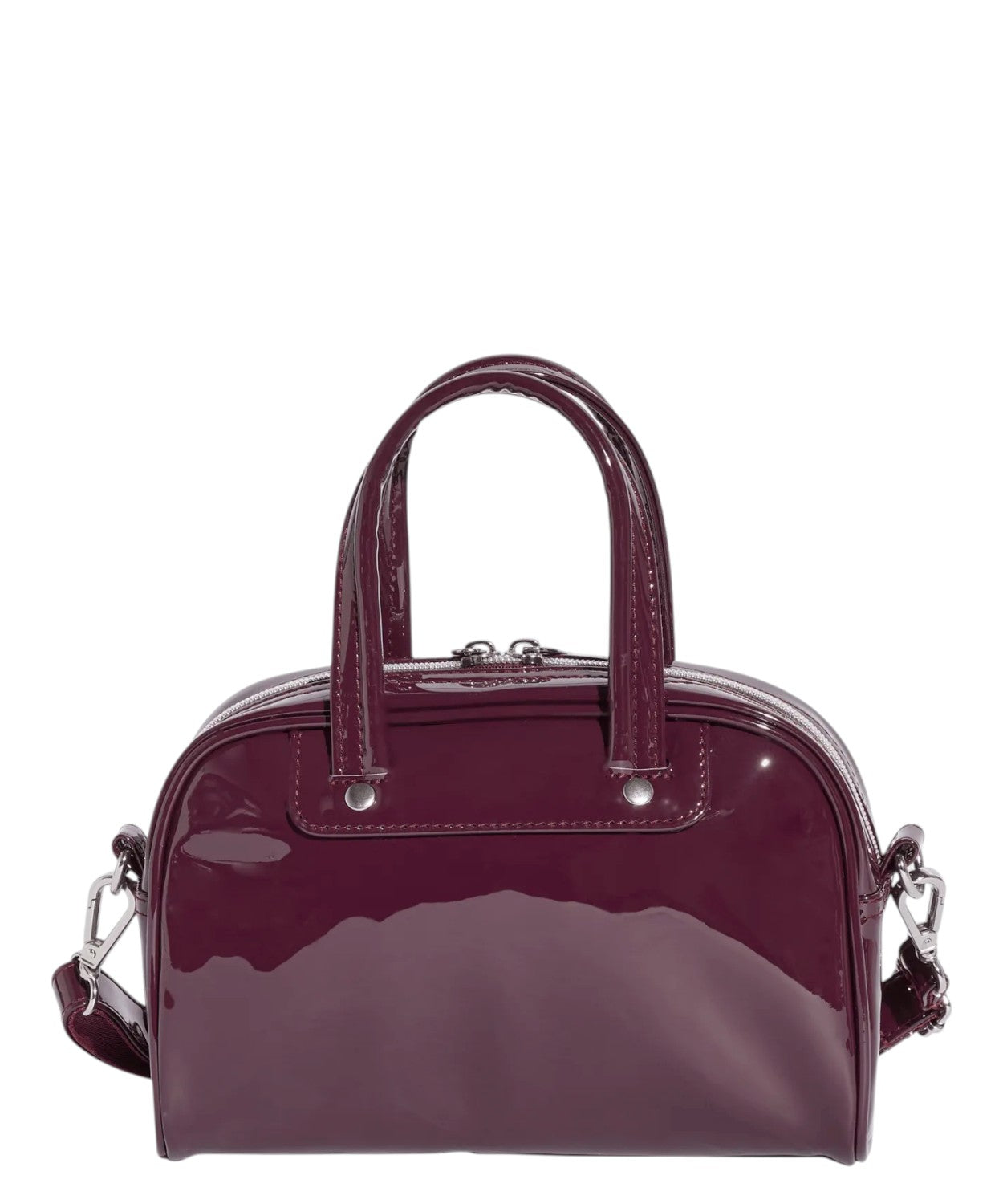 Borsa Adidas Mini Bowling tracolla in vernice lucida