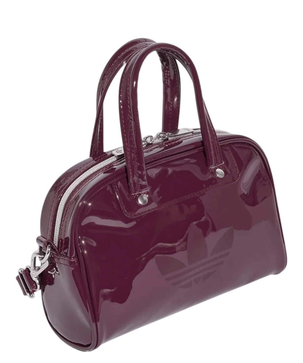 Borsa Adidas Mini Bowling tracolla in vernice lucida