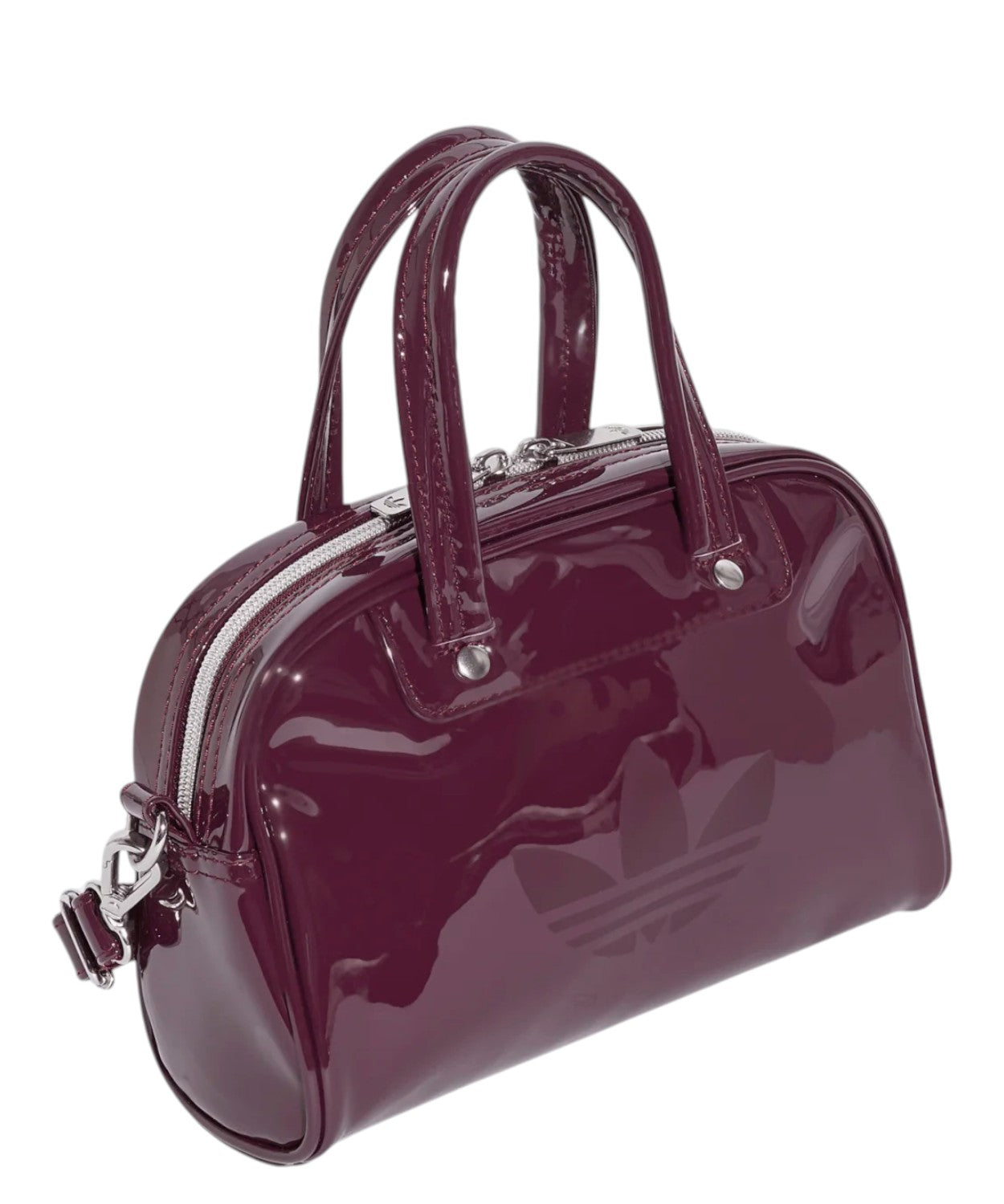 Borsa Adidas Mini Bowling tracolla in vernice lucida