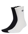 Calze donna con volant adidas Ruffle Crew 2 Paia