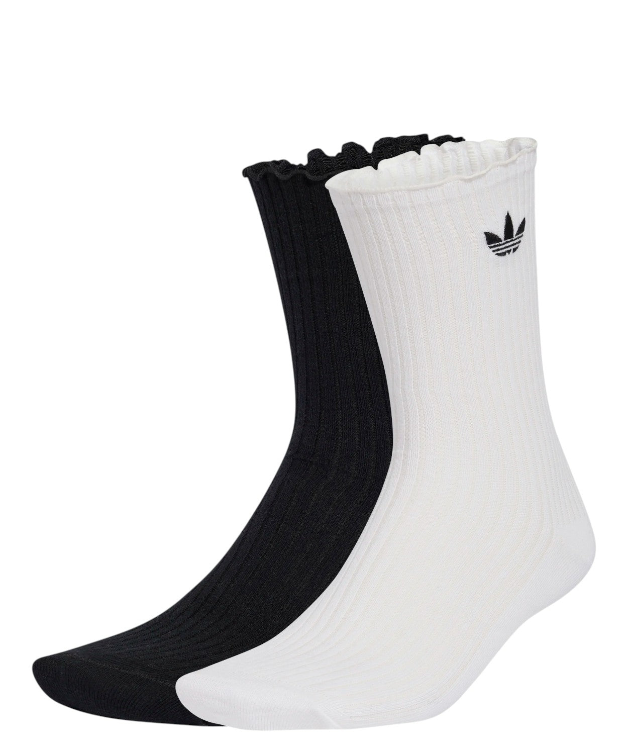 Calze donna con volant adidas Ruffle Crew 2 Paia