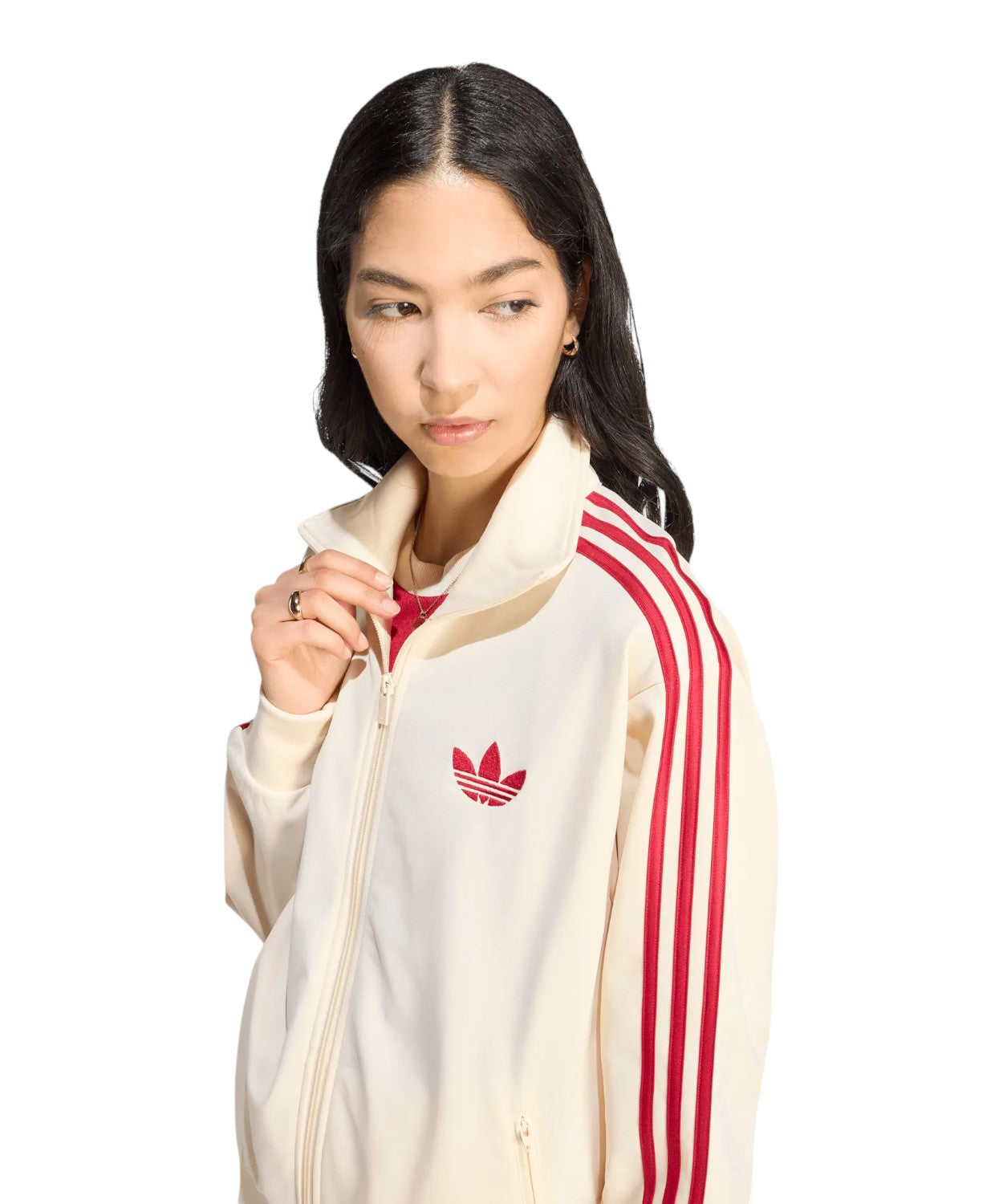adidas firebird track top loose adicolor felpa