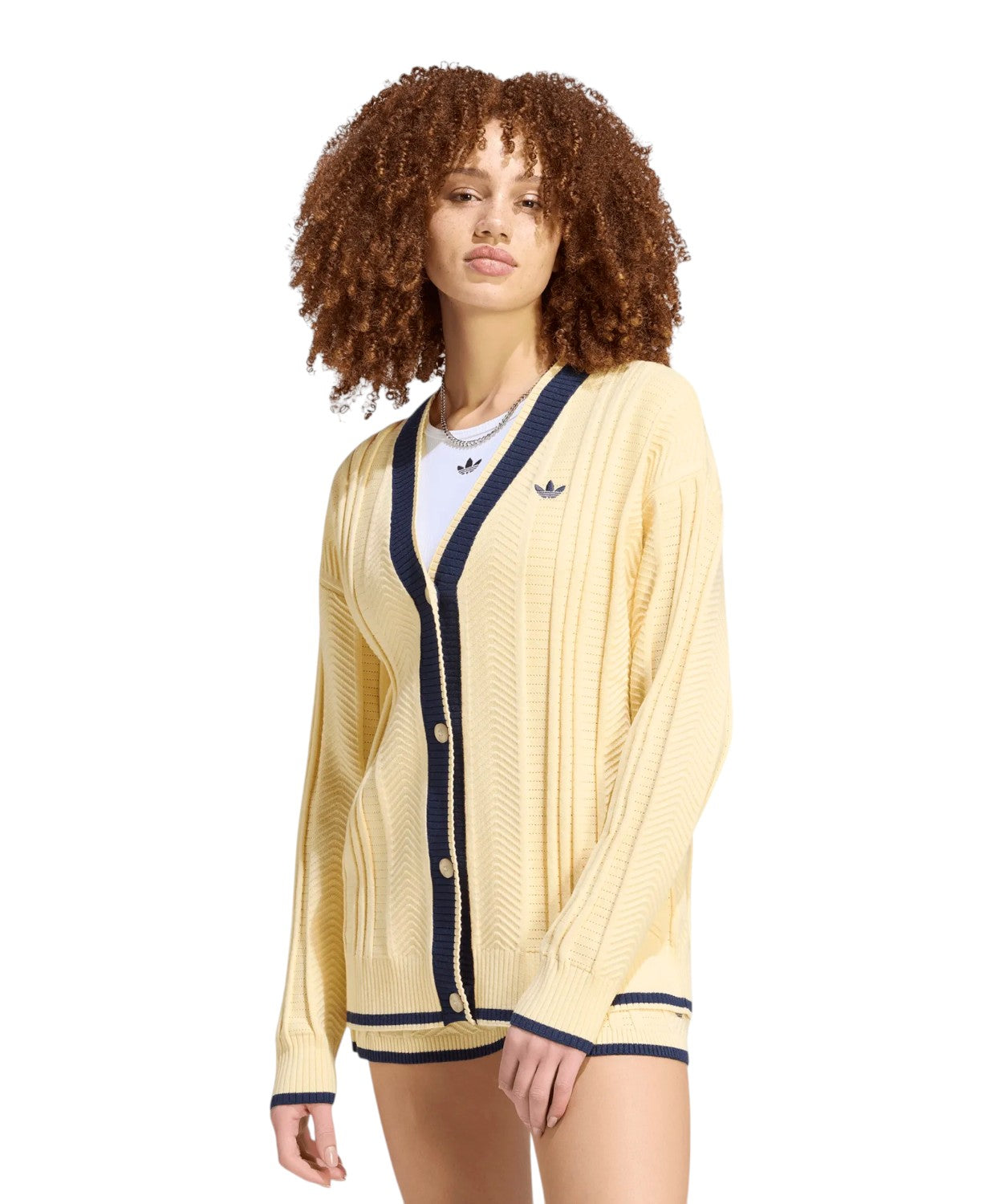 Cardigan Donna con Lavorazione a Trecce di adidas