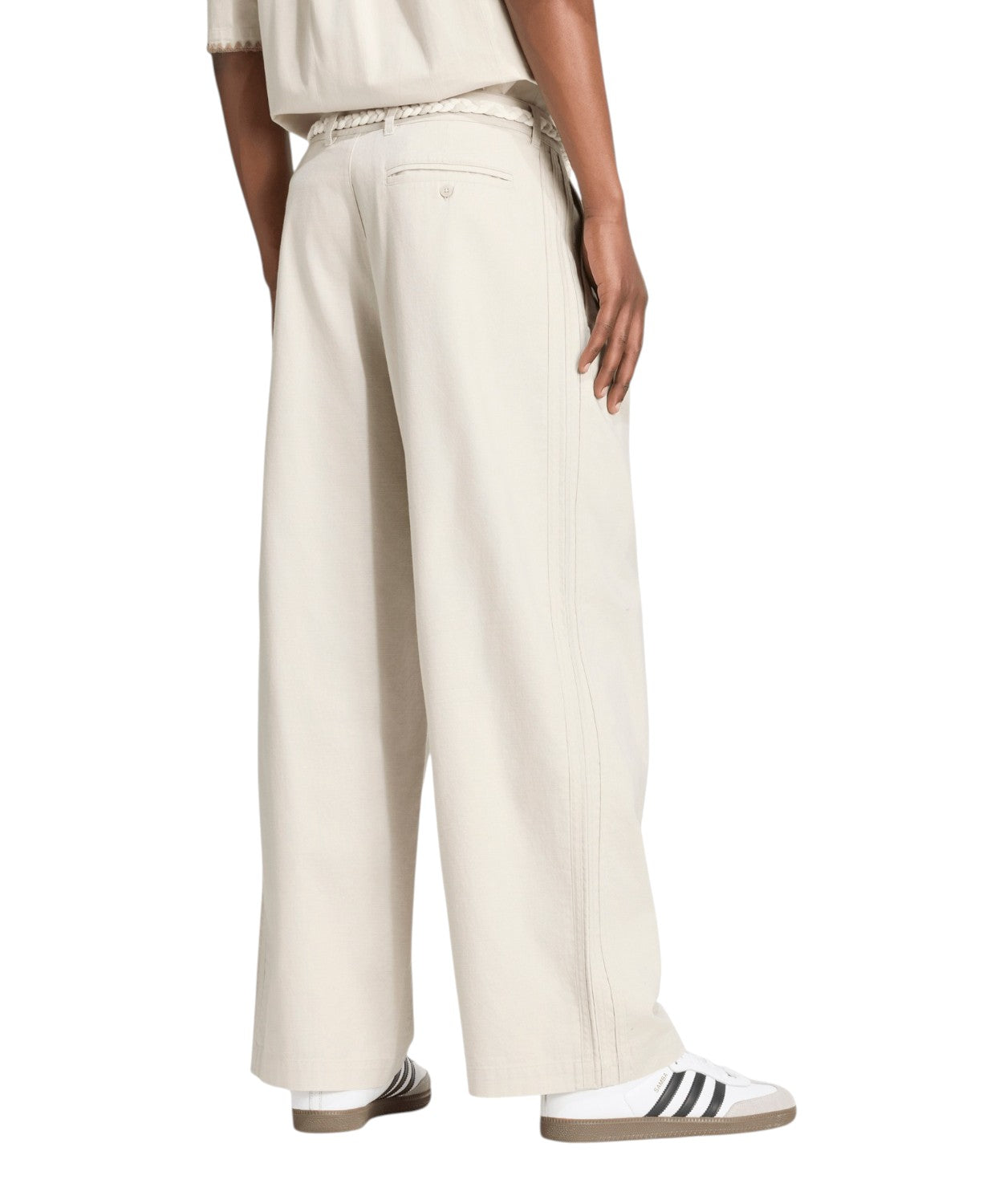 Pantaloni rilassati adidas Originals in beige