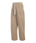 Pantaloni Rilassati adidas Originals in Cotone Beige