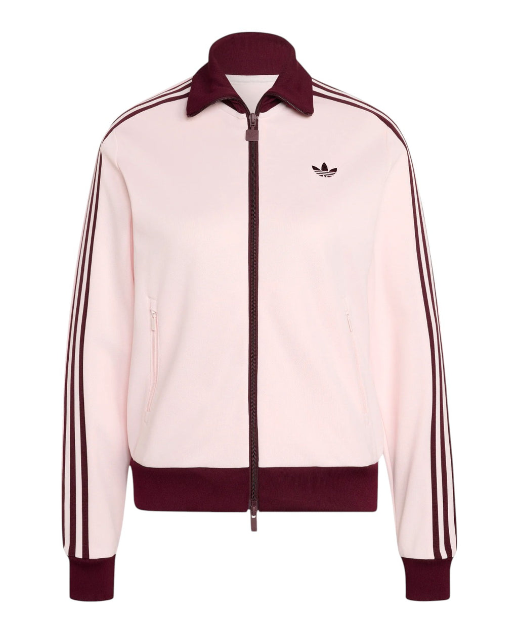 adidas Originals Beckenbauer Track Top rosa e bordeaux