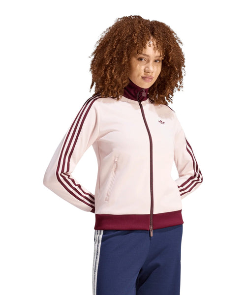 adidas Originals Beckenbauer Track Top rosa e bordeaux