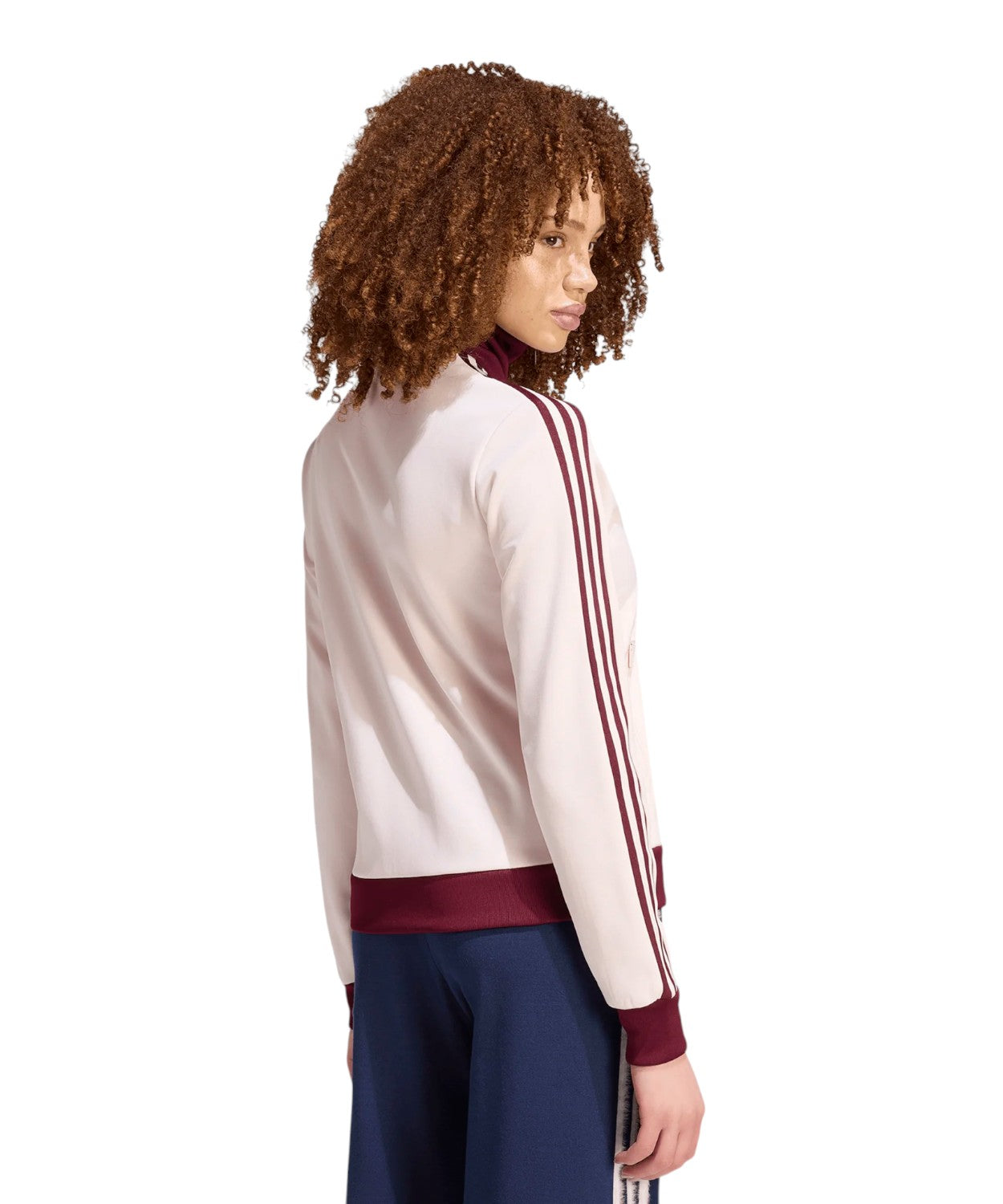 adidas Originals Beckenbauer Track Top rosa e bordeaux