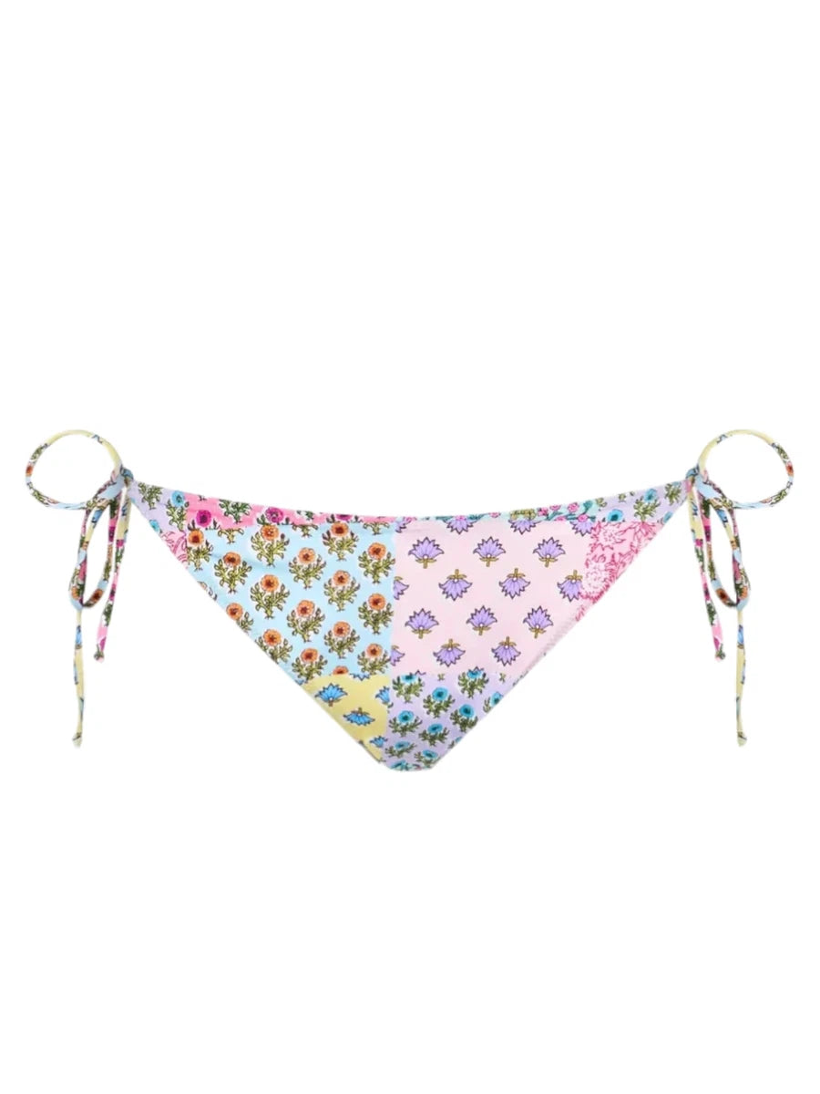 Bikini Leah Virgo a Triangolo con Patch Floreali-Mc2 Saint Barth-Costumi da bagno-Vittorio Citro Boutique