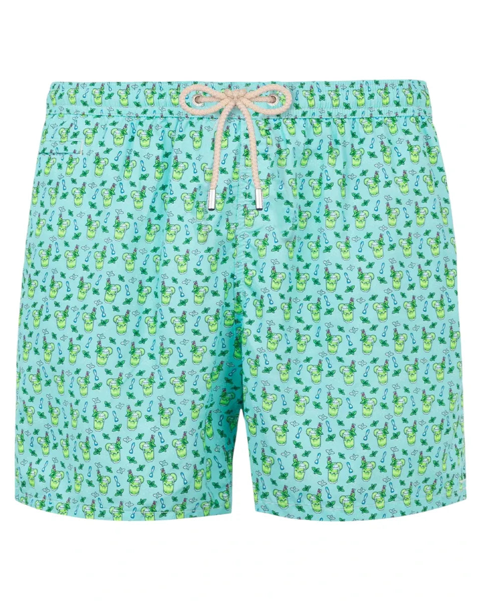 Costume Da Bagno Uomo Estate - Slip Con Coulisse E Tasche, Multicolore - Foto 12