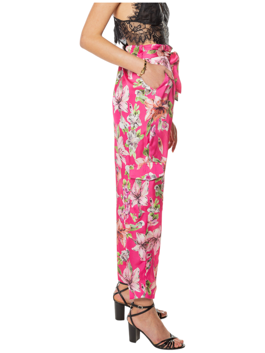 Pantaloni floreali-Liu-Jo-Pantaloni-Vittorio Citro Boutique