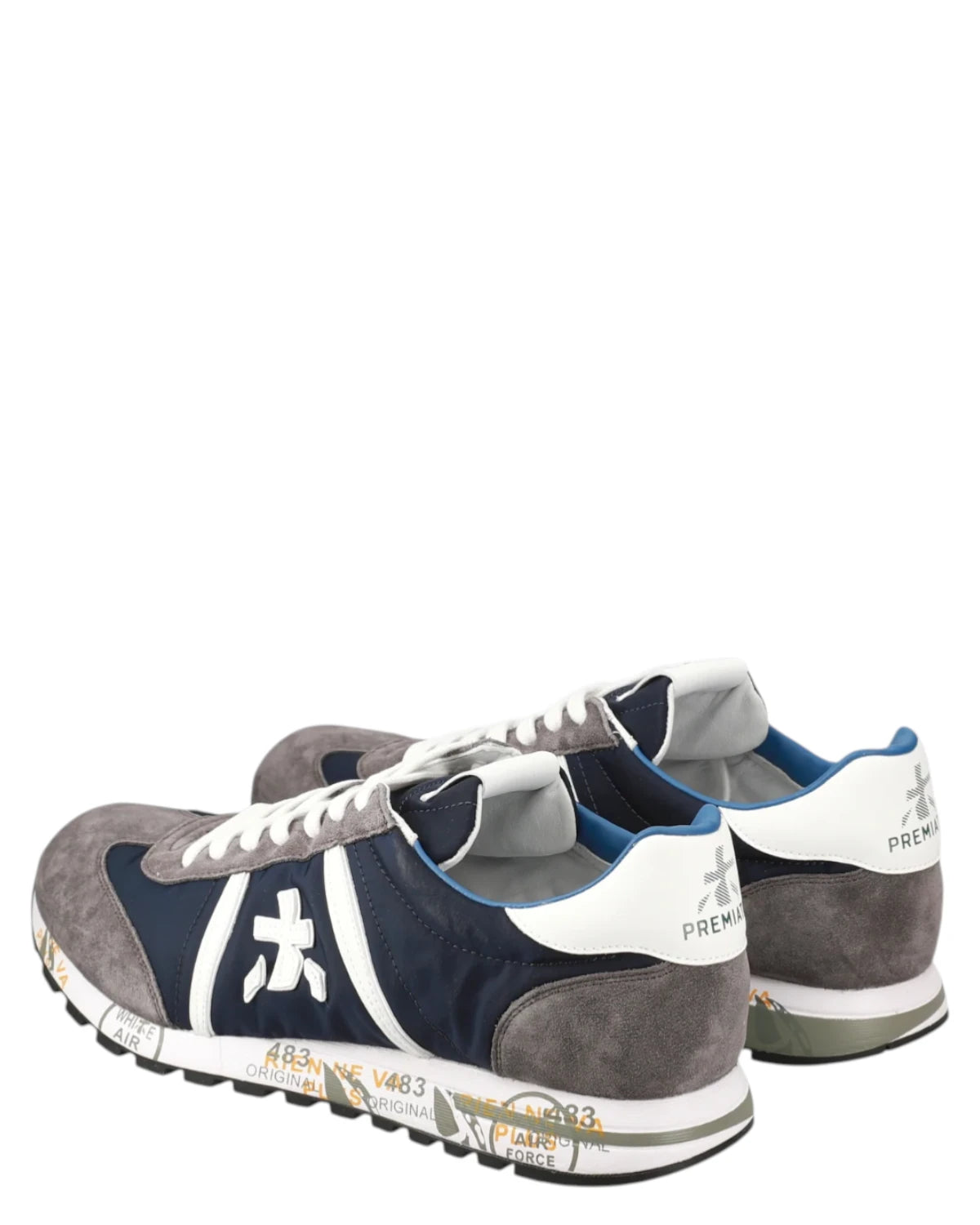 sneakers uomo Premiata Lucy 7089 in tessuto e pelle scamosciata